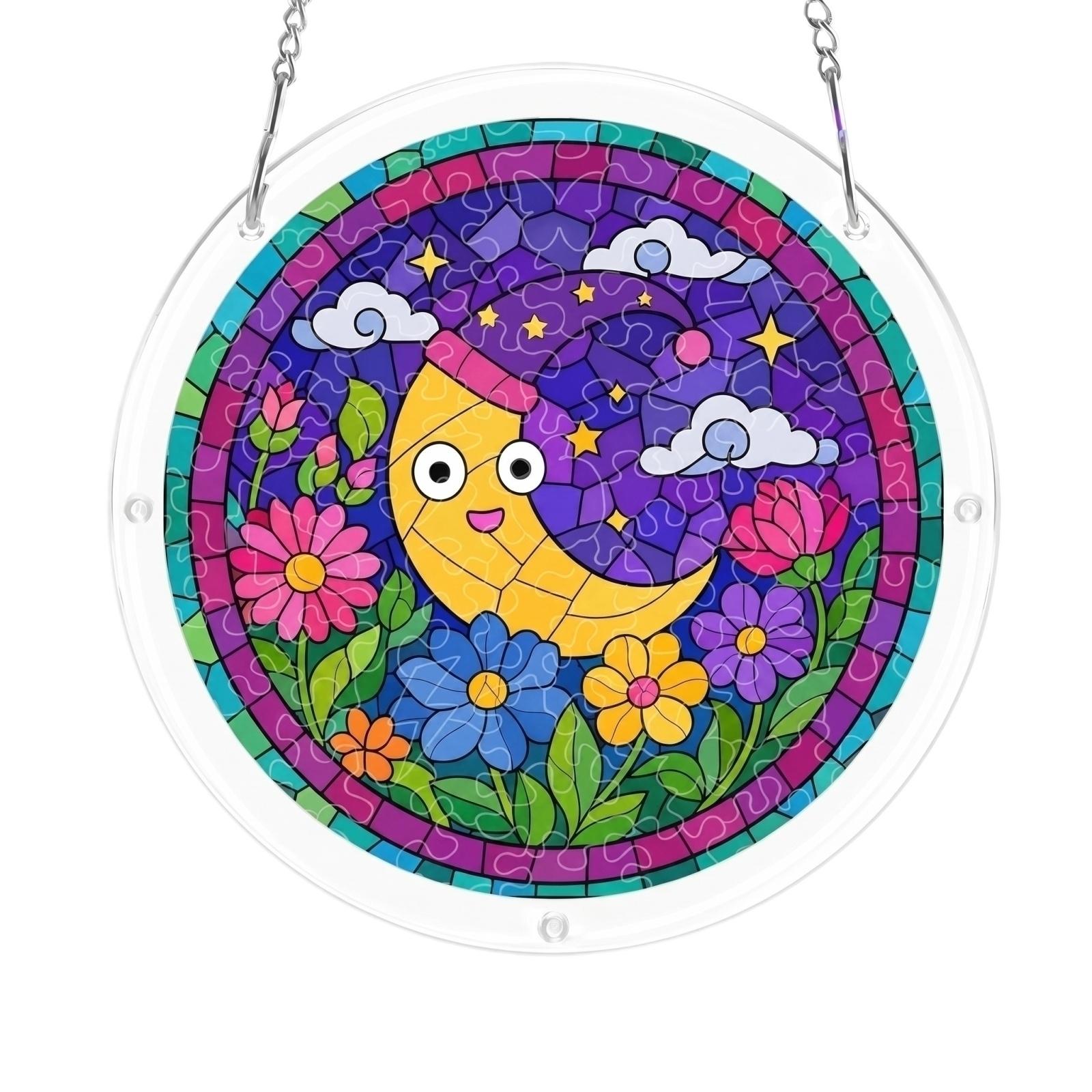 

Acrylic Puzzle Toy Sun Catcher Window Decoration Three Layer Single Layer 2mm 2D Hanging Ornament for Indoor Use One Size