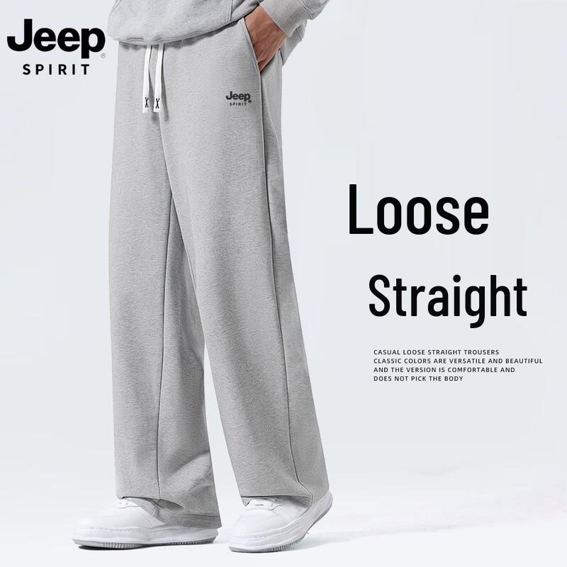 JEEP SPIRIT Men's 2025 Loose Straight-Leg Casual Pants