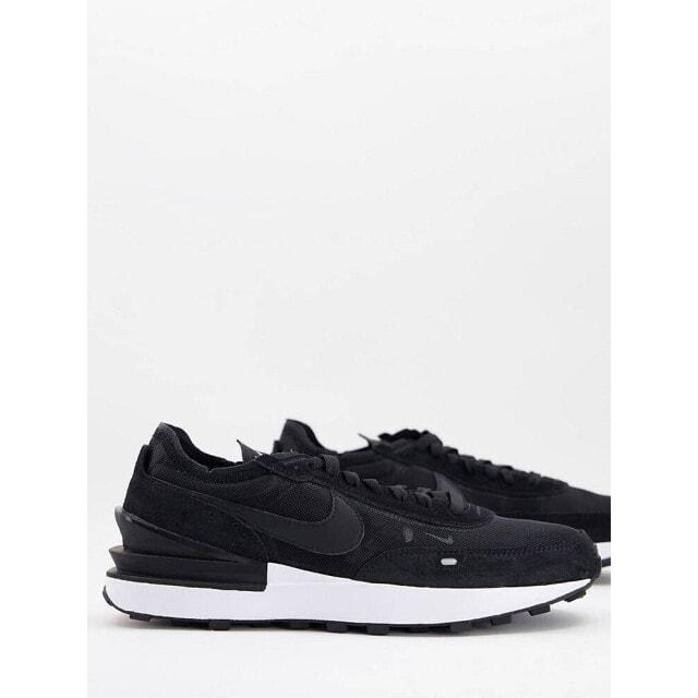 

Черные сетчатые кроссовки Nike Waffle One