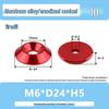 Colored Aluminum Alloy Countersunk Fish Eye Washers - M6/M8/M10