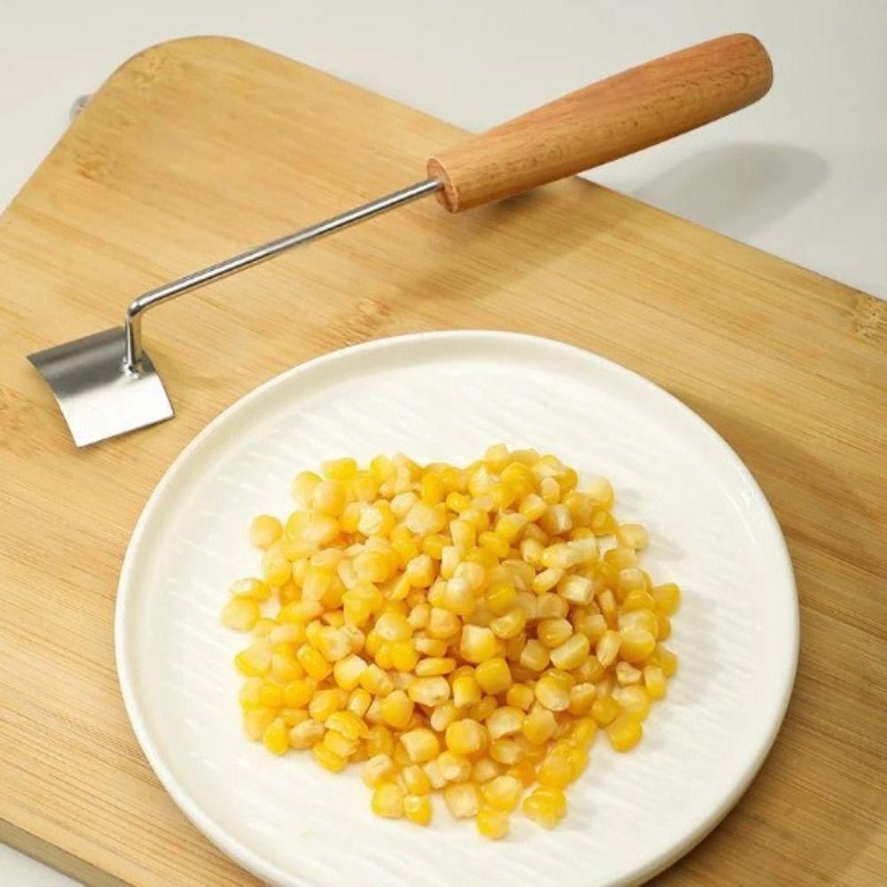 Stainless Steel Corn Cob Peeler Planer Tool Corn Kernel Removing Creative Corn Stripper