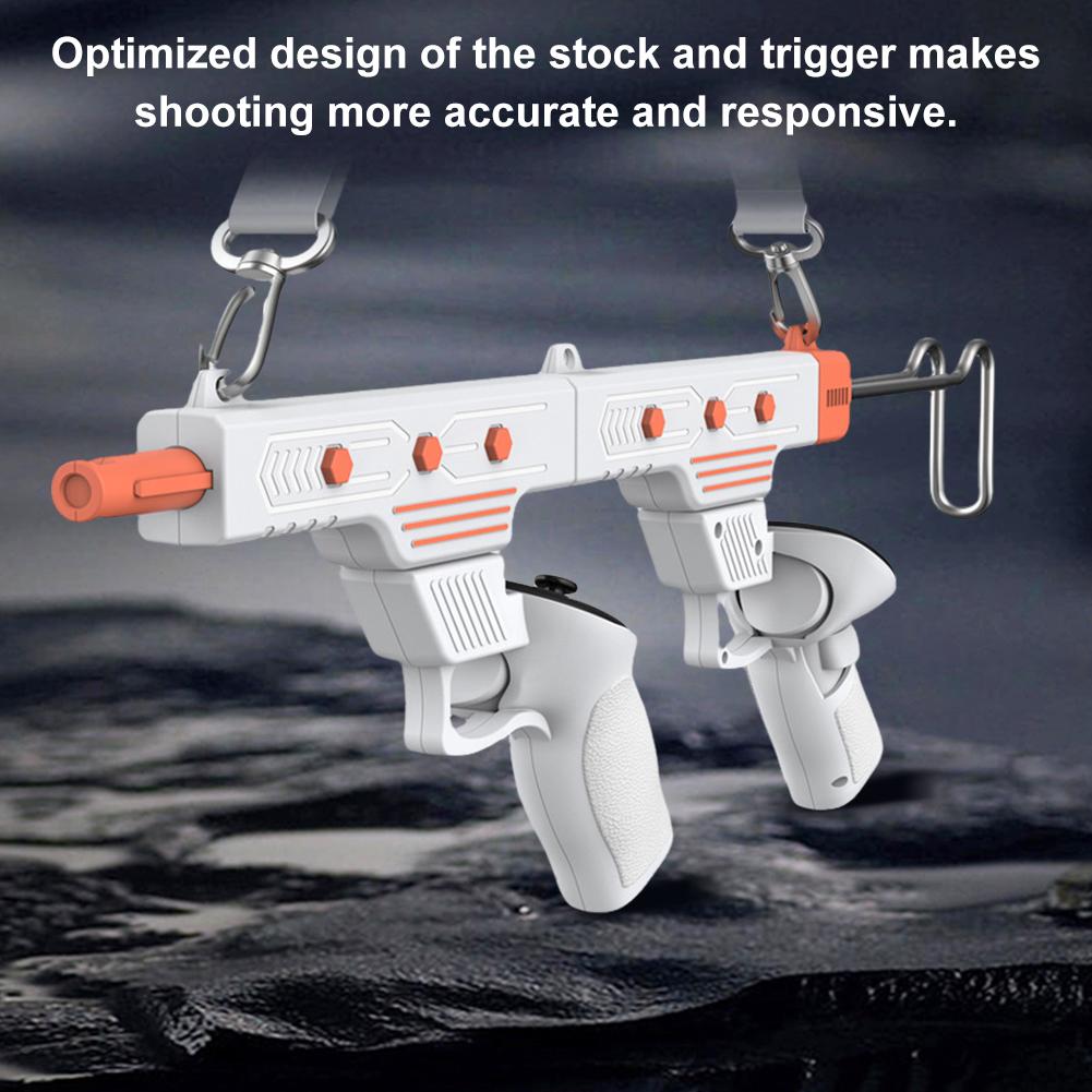 VR Gunstock VR Shooting Game Accessories Shooting Controller Handle Controller Grips for Meta Quest 3/Quest 3S