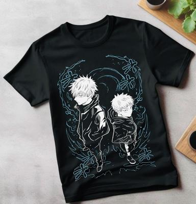 חולצת טי Jujutsu Kaisen פושיגורו טוג' אנימה אימה שחורה שרוול קצר כל המידות