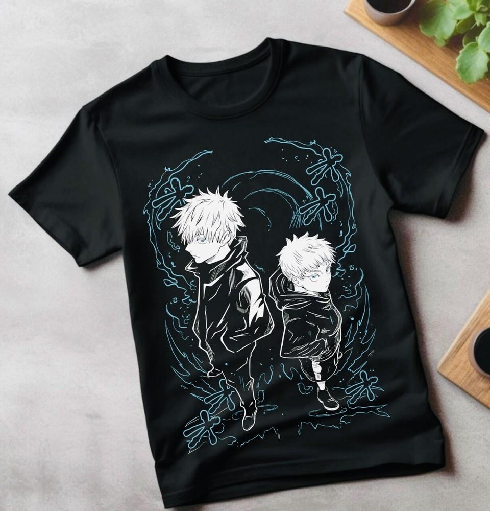 

Jujutsu Kaisen Фушигуро Тоджи Футболка Аниме Хоррор Черная Короткий Рукав Все Размеры 4XL