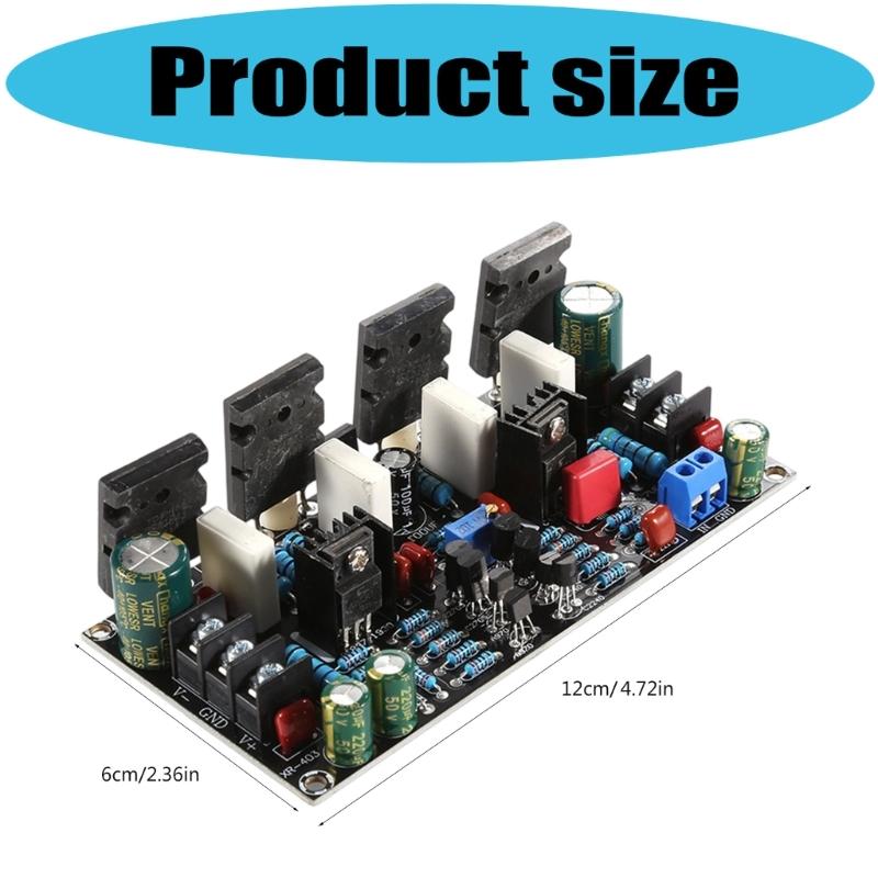 Mono 200W Verstärkerplatine Leistungsstarker Ausgang mit A1943 C5200 Transistoren für professionelle Audiosysteme