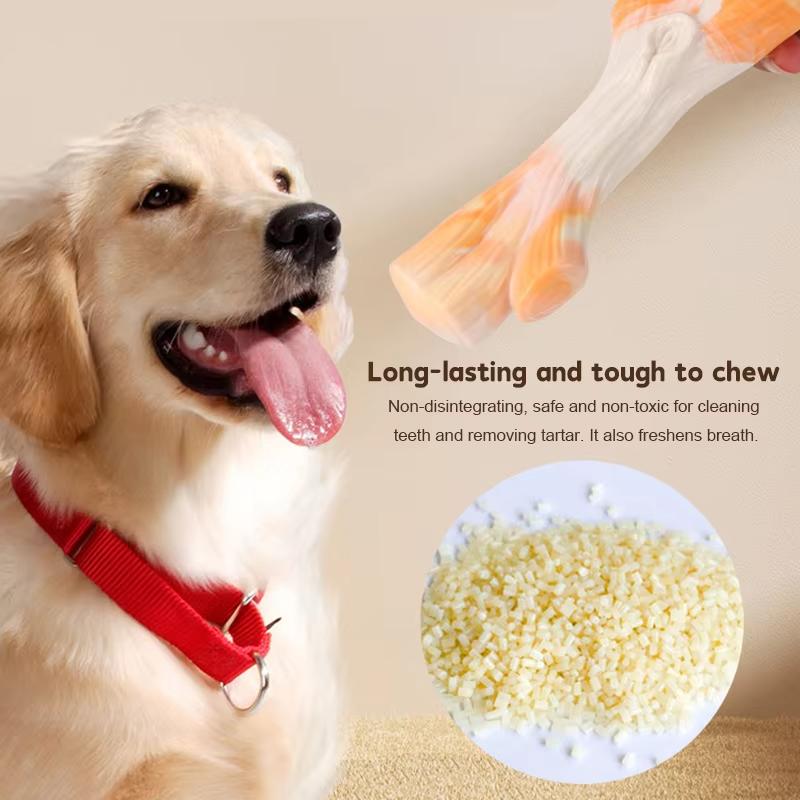 Luxury Durable PA Bark Dog Chew Toy Eco-friendly Safe for Medium Large Breed Teeth Health Teething Relief Aggressive Chewing