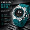 Men's Digital Military Watch with 3 Time Zones, 5ATM Water Resistance, LED Backlight, and Sport Watch Function