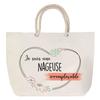 Beach Bag - PLANETEE - Irreplaceable Swimmer - Cotton - Rope Handle - Printed In France