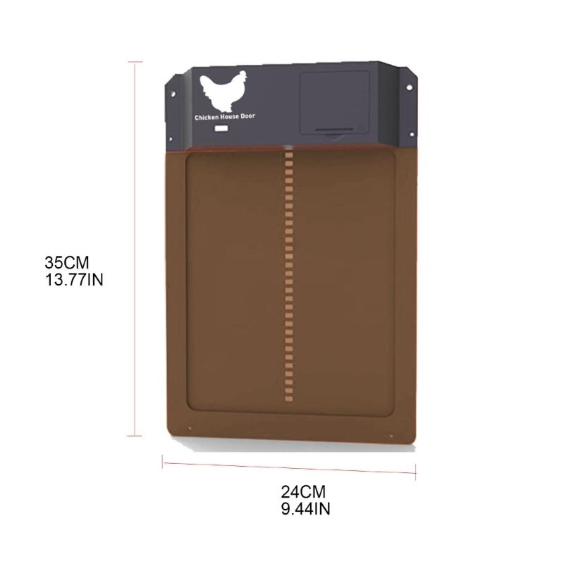 Porta Automatica per Pollaio Sensibile alla Luce Porta Automatica per Casa del Pollaio Porta di Alta Qualità Pratica per Gabbie da Pollame