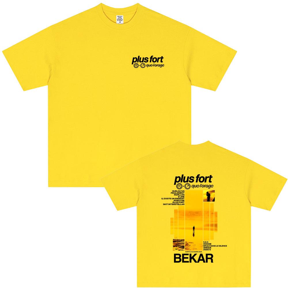 Rapper Bekar Plus Fort Album Graphic Tshirt Unisex Women Hip Hop Fashion Pop Music Tshirt Unsiex High Quality Soft Cotton T Shirts