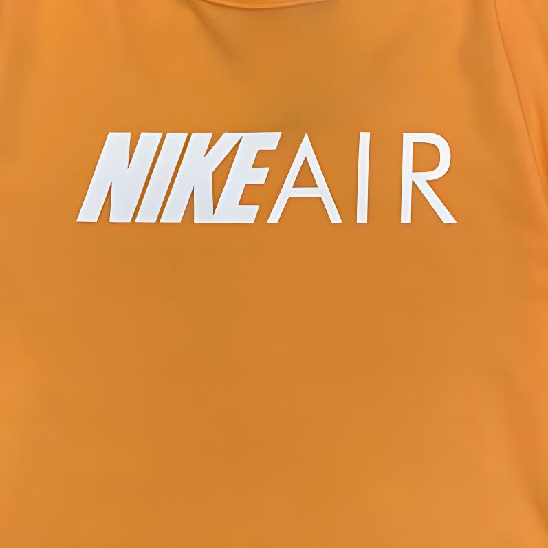 Nike Letter Sports Breathable Short Sleeve T-Shirt Women Tops Yellow CN7086-882
