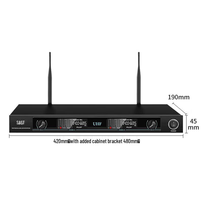 SAST True U-Band Wireless Microphone System CN plug (adapter included)