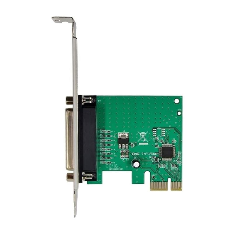 PCIe to Parallel Port Expansion Card PCIE to DB25 Easy Installation Convenient Expansion Card Low Profile Bracket