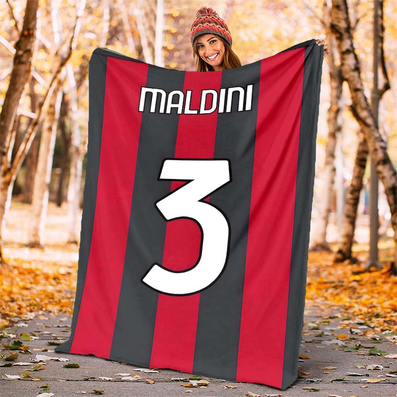Maldini Flannel Blanket Soft All-Season Throw, Design for Camping, Car Travel, Hiking Sofa, Bed, Office Perfect Gift for Parties