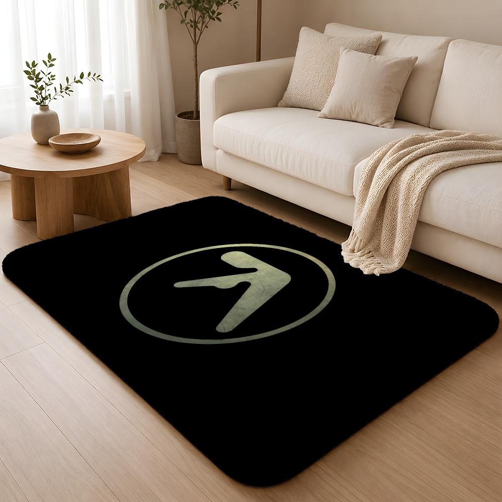A-Aphex T-Twin Music Floor Mat Flannel Rug Non Slip Absorbent Soft Washable For Entryway Hallway Bathroom Kitchen Decor