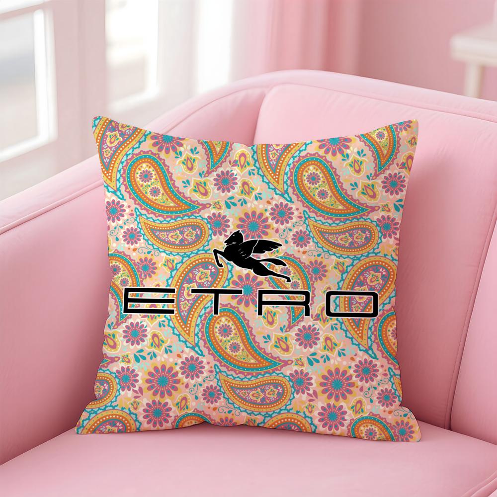 Etro Cute Brand Cushion Cover Comfortable Reversible Pillow Cover Ideal For Car Sofa Bedroom & Beyond