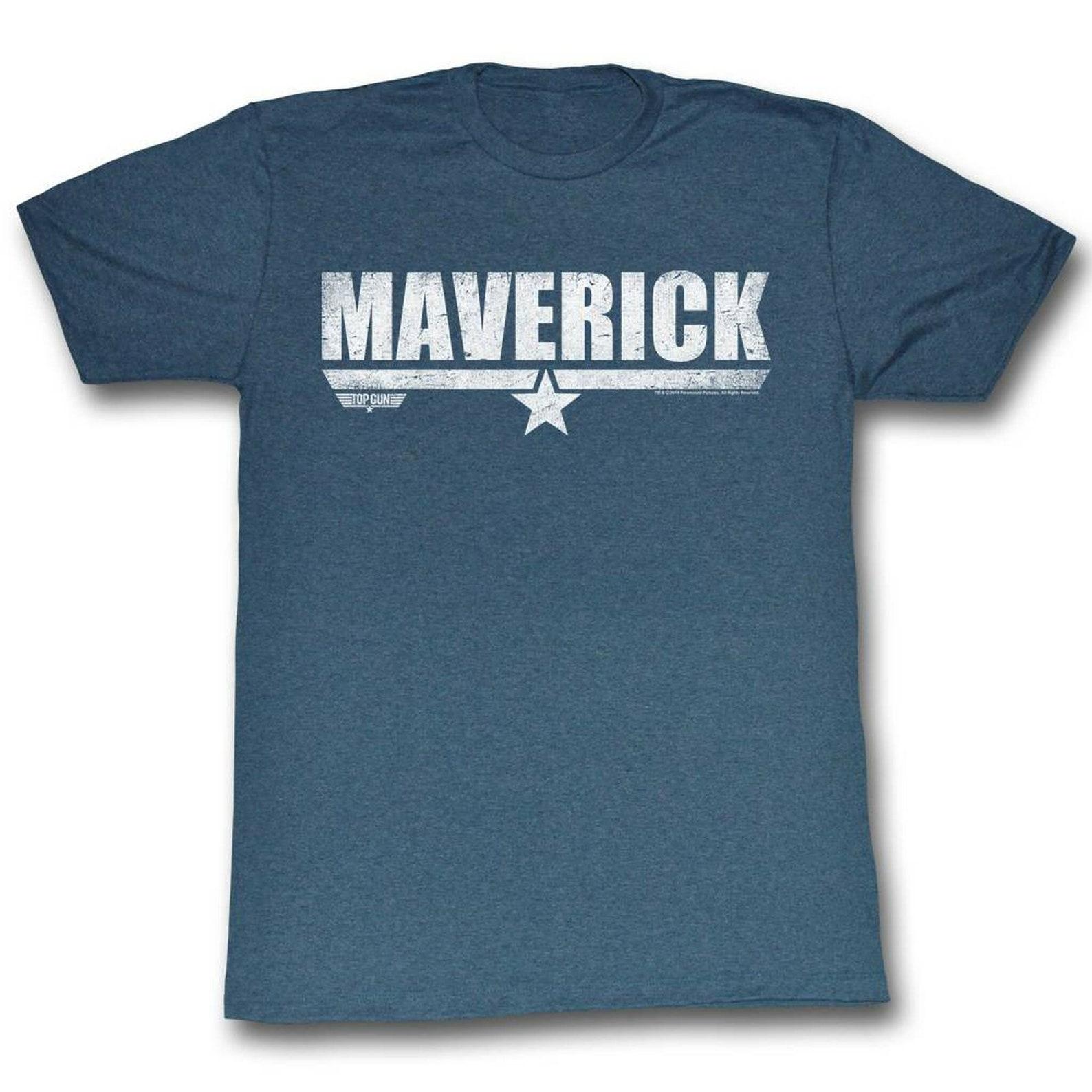 Top Gun Maverick Navy Heather Adult T-Shirt L