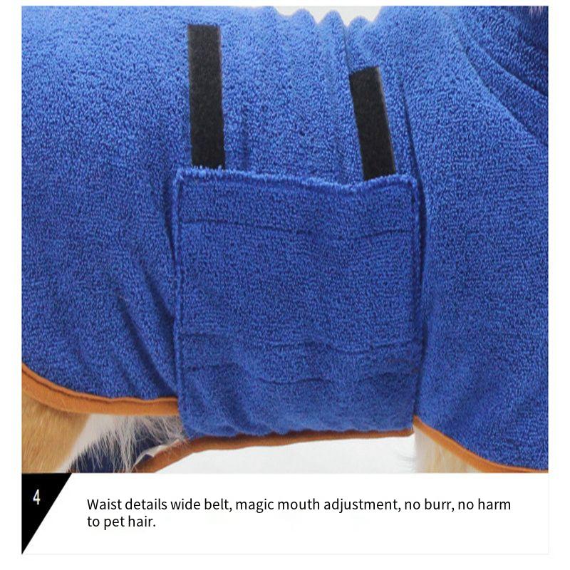 365g Absorbent Pet Bathrobe Bath Towel Quick Dry Microfiber Dogs and Cats Pet Supplies