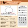 Pulsera Personalizada Grabada con ID y Nombre para Niños y Niñas, Cadena Figaro Mariposa Ajustable, Regalo para Recién Nacidos f