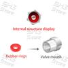 4Pcs ST Badge Car Wheel Tire Valve Caps Tyre Air Stem Airdust Waterproof Covers For Ford Focus MK2 MK3 MK4 Fiesta Kuga Mondeo
