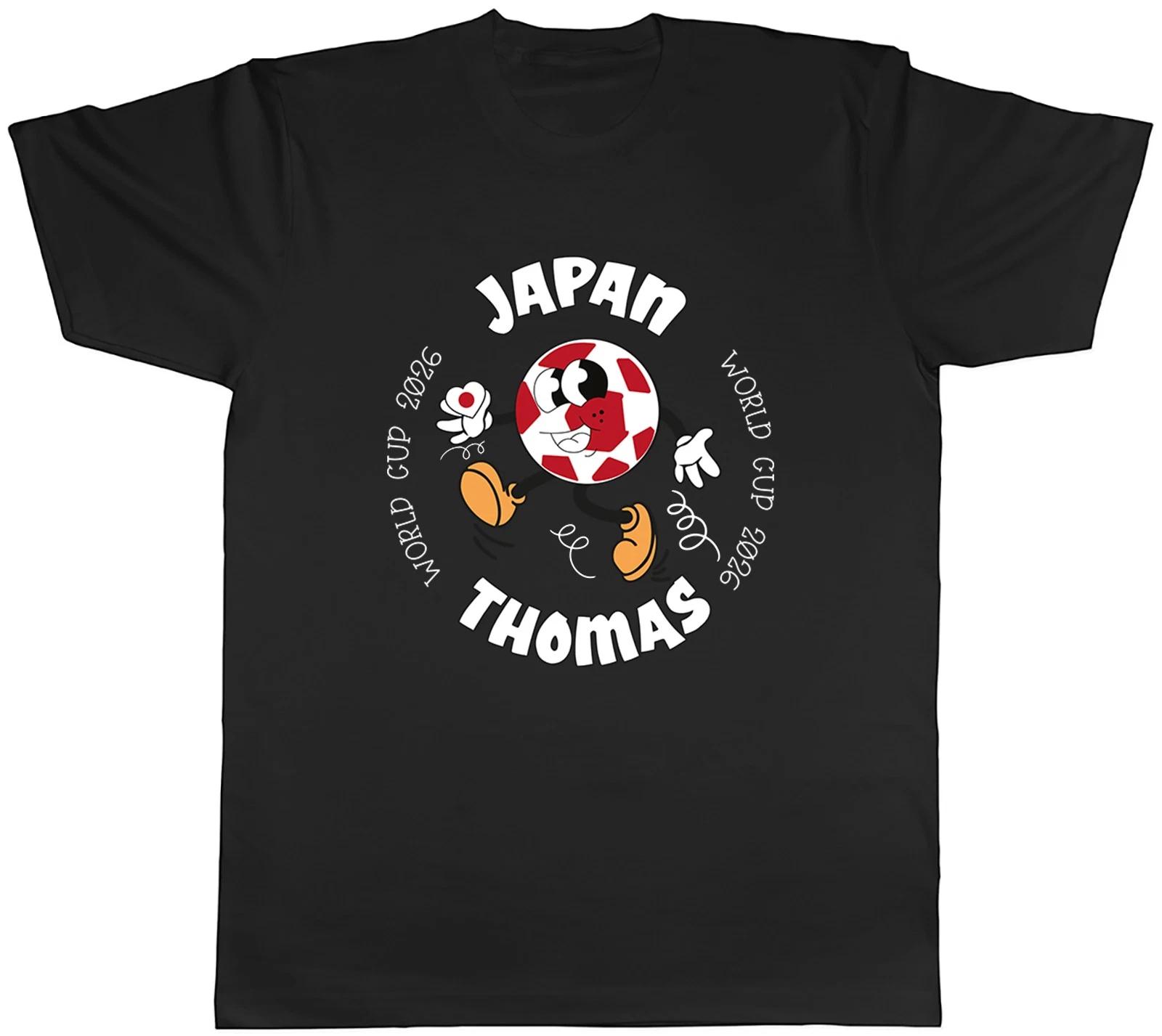 Personalised Japan World Cup Heart Football Fan Mens T-Shirt Tee Gift Top S