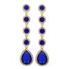 Boucles d'oreilles Goutte d'eau Style Français Vintage pour Femmes avec Détails Strass pour Soirée