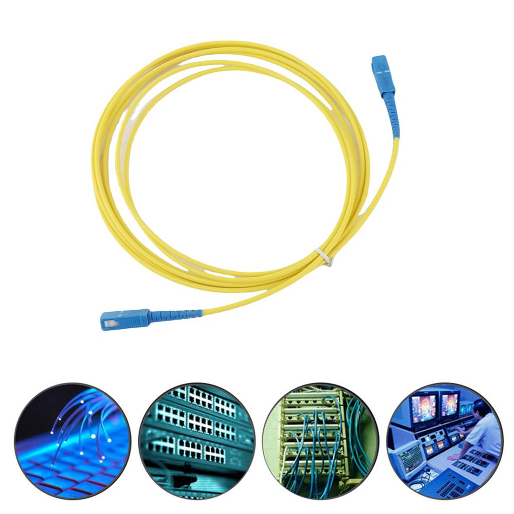 SC SC Optical Fiber Jumper Connector Single Model 9.84ft PVC