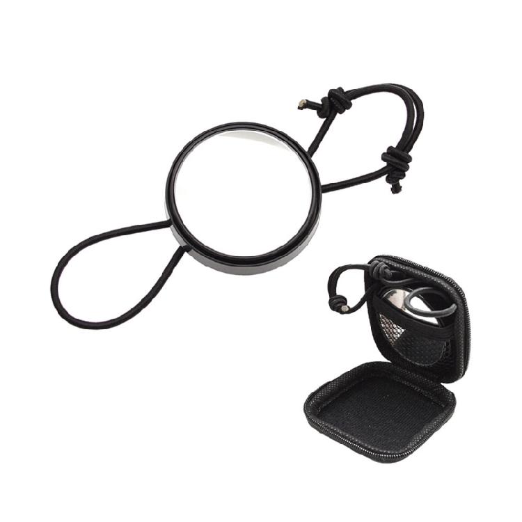 

Diving Hand Mirror Convex Adjustable Underwater Equipment Diving Rearview Mirror for Drifting Snorkeling Enduring чорний