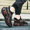 Men's Full Air Cushion Running Shoes Breathable Knit Non-slip Shock Absorbing Athletic Sneakers