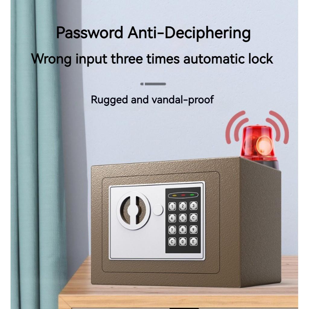 Intelligent All Steel Anti-theft Password Piggy Bank Personal Security Secret Box (With Money Slot) Mini Digital Safe Box