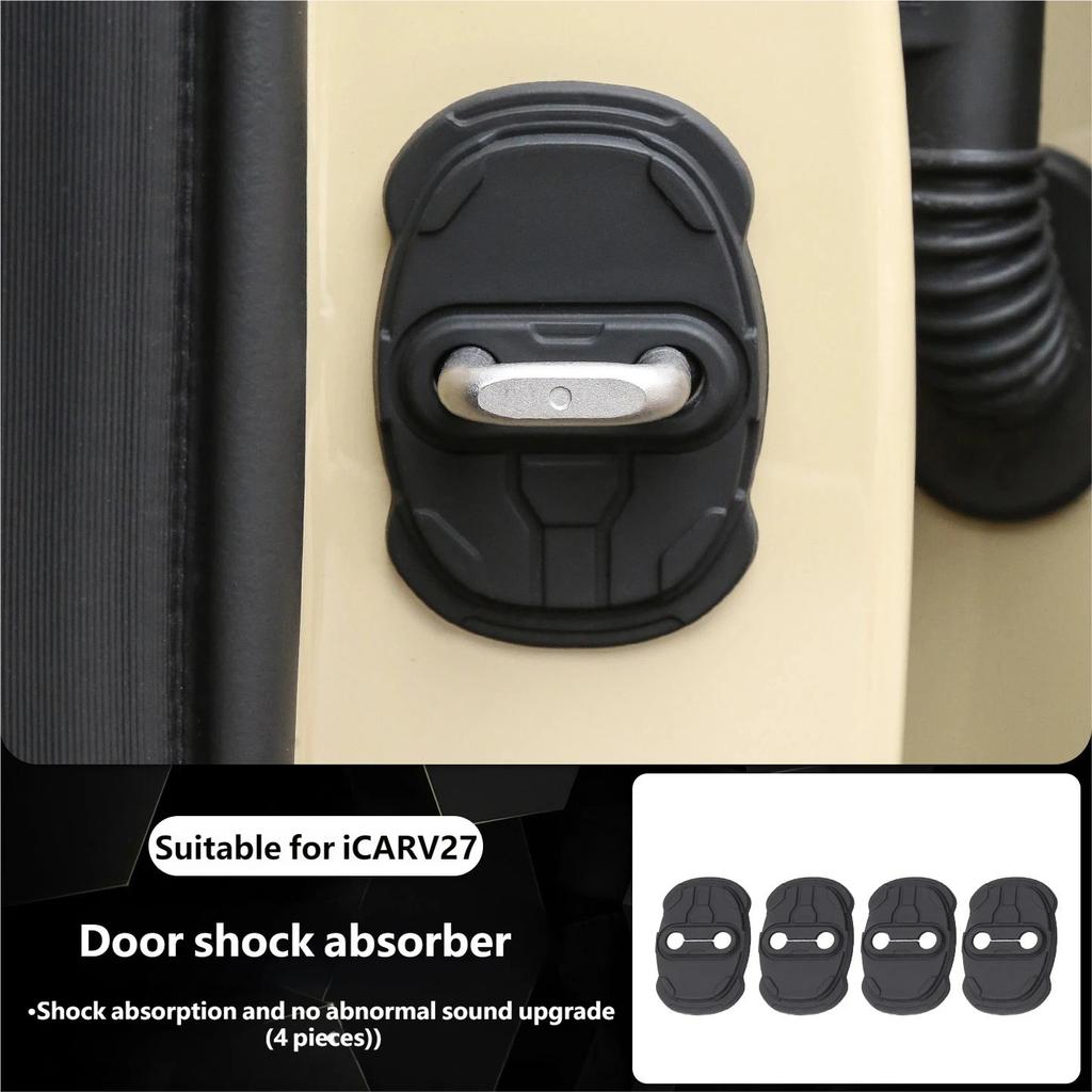 For Chery iCAR V27 Door Anti Collision Strip Original Style Silicone Protective Strip Car Exterior Decoration Modification
