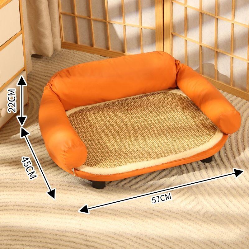 

Домик для кошки Собачий домик Диван Универсальный для лета Гнездо Летний коврик Товары для питомцев Летний коврик Коврик Hermes orange-small size mat (57*45*22)