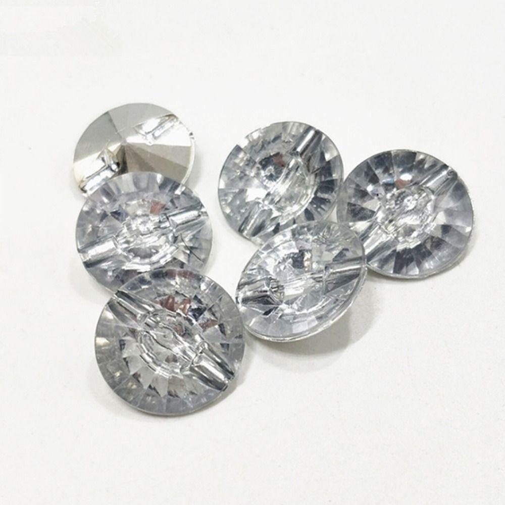 50Pcs Handmade Crystal Buttons DIY Rhinestone Sewing Accessories Shirt Buttons Clothing Buttons