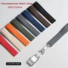 Curea de ceas premium din cauciuc FKM moale 20mm 21mm 22mm Potrivire perfectă Cap plat Curea de ceas universală cu eliberare rapidă Tăiată la dimensiune