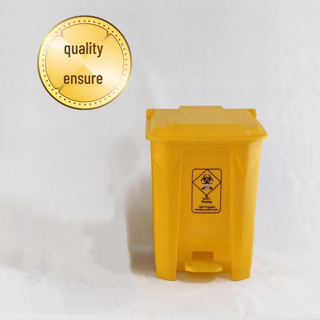 Foot-Operated Sanitation Bin: Large Outdoor Trash Can for Schools, Hospitals, Enterprises