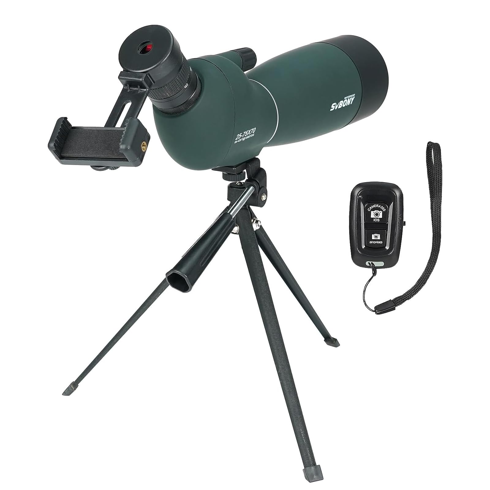 

SVBONY SV28PLUS FMC Винно-красный IP65 с фотоштативом и улучшенным полевым микроскопом для смартфона, 25-75x70мм (Пальто А5), BAK4, Водонепроницаемый, Наблюдение за птицами, Стрельба из лука,