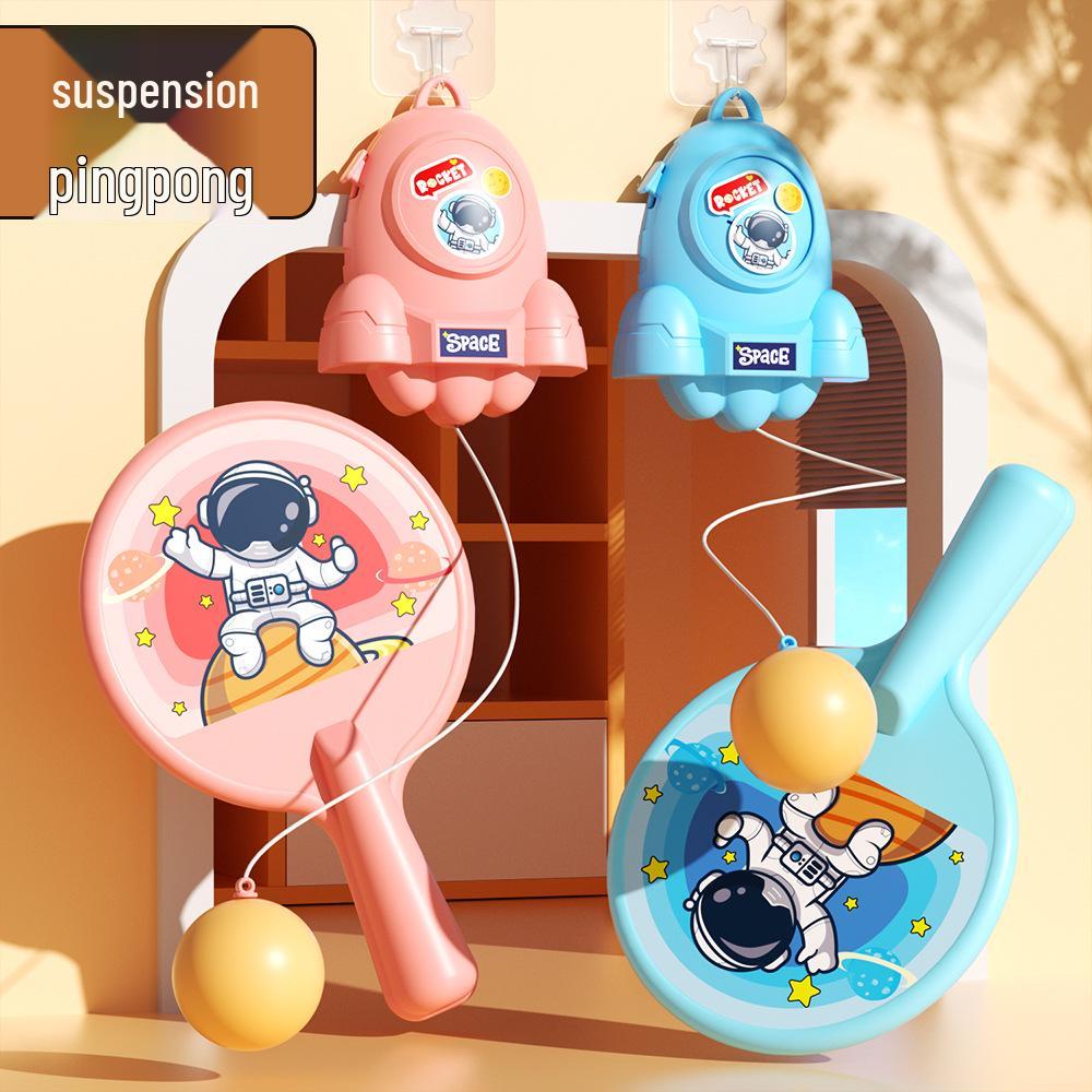 Indoor Table Tennis Trainer for Kids and Parents - Interactive Racket Toy for Hand-Eye Coordination