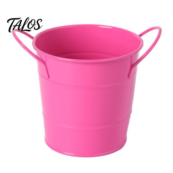 Talos Creative Iron Pen Holder, Rustic Desk Organizer for Office, Metal Pencil Cup Makeup Brushes, Small Storage Bucket Office And Home Use
