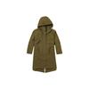 Parka Coats Women's Army Green Hooded Moderate (Unisex) Parka Coats A6HB9 302