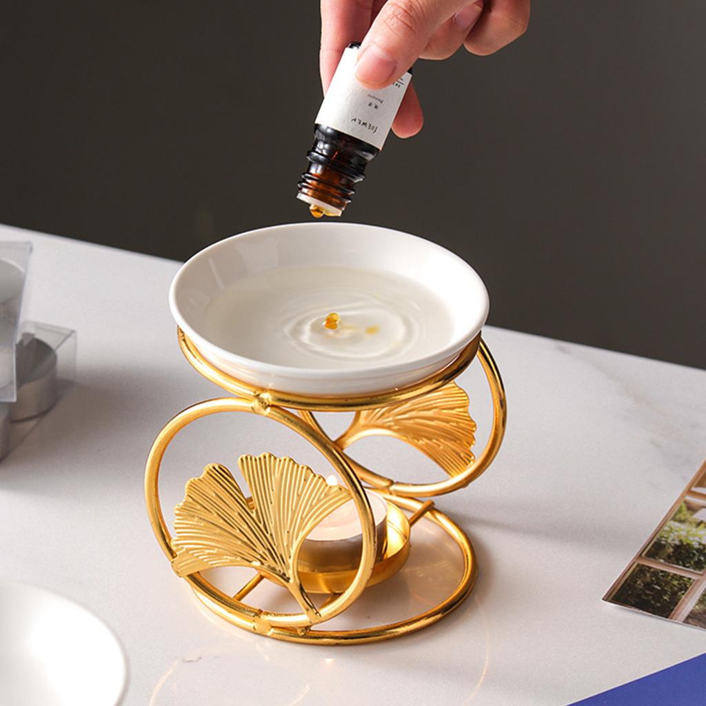 Elegant Essential Oil Burners Ceramic Incenses Burners Candle Holder for Bedroom Living Room or Bathroom Ambiances