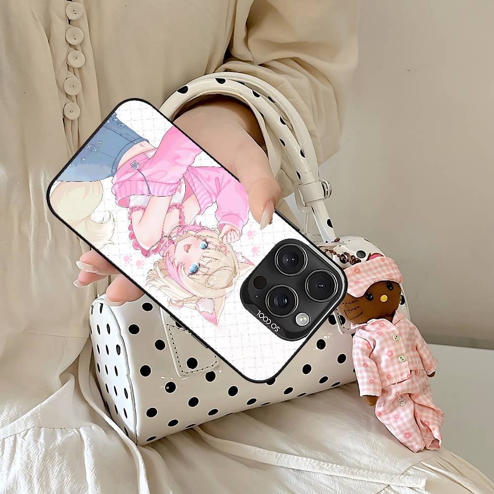 Cartoon F-FUWAMOCO Phone Case For IPhone 17 16 15 14 13 12 11 Pro Max Plus Color Shockproof Back Silver Cover