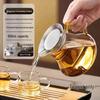 Teiera in vetro con infusore in acciaio inox