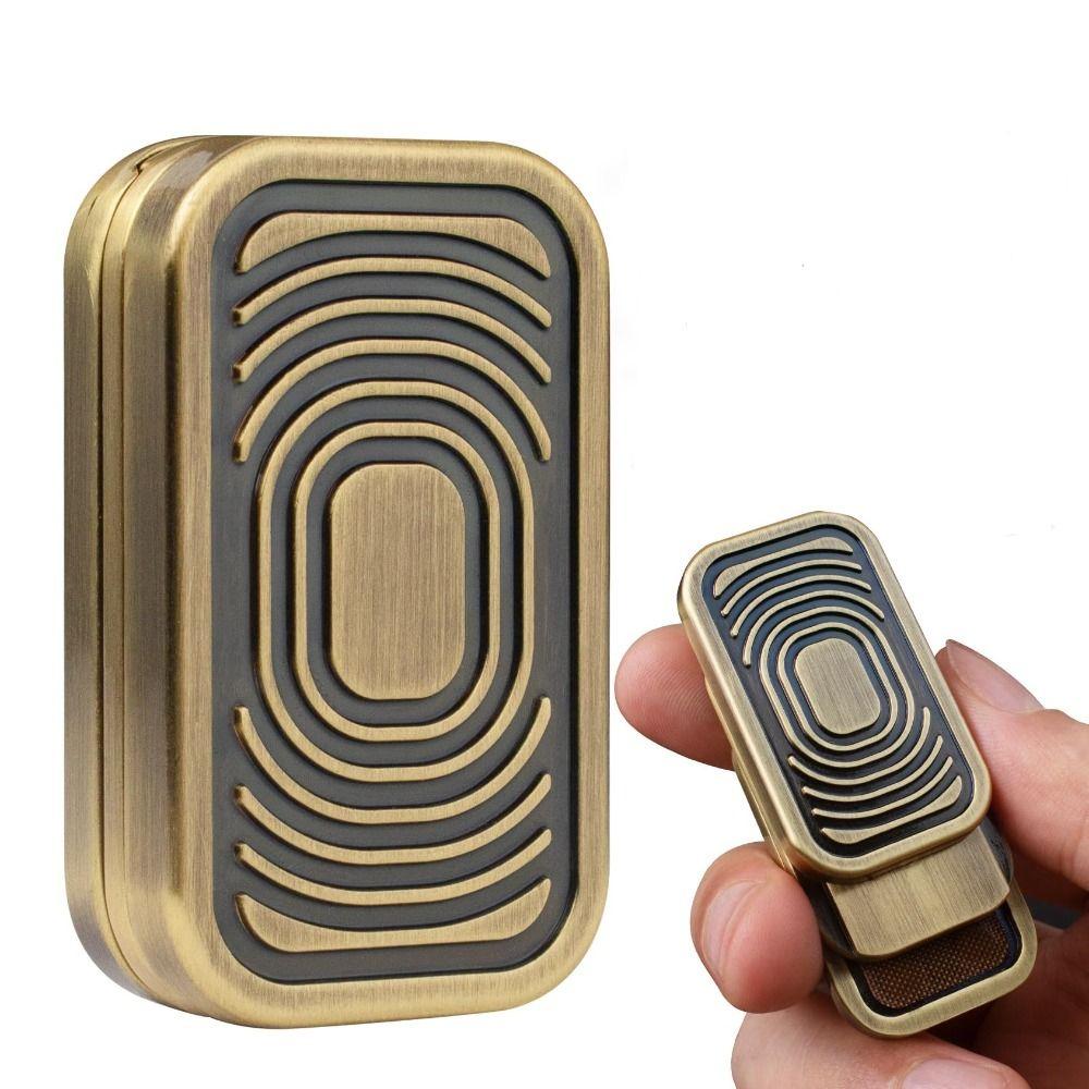 Camera Shaped Push Card Magnetic Triple Push Metal Fidget Toy Creative Fidget Slider  ADHD Autism