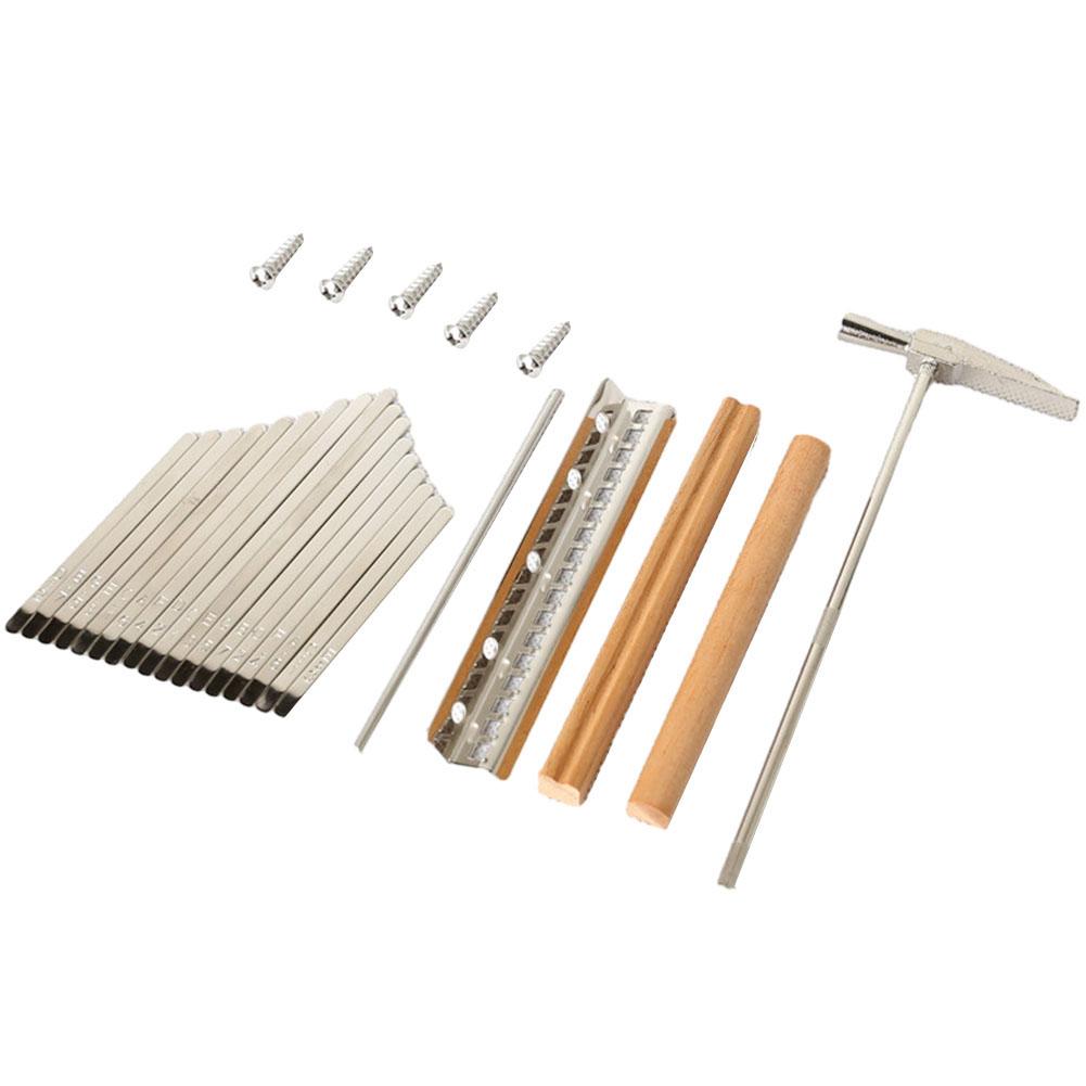 Z kluczami Kalimba Keys Z-stand 17 klawiszy Akcesoria DIY