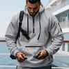 2025 Europeisk Plus Sammet Herr Hoodie Set med Fickor - Höst/Vinter