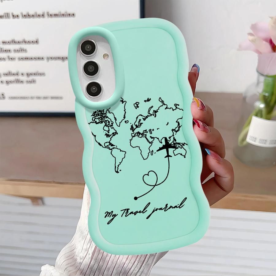Soft Phone Cover Case for Samsung Galaxy A14 A11 A15 A52 A21s A12 A13 A16 A03 A05 A53 A33 A04 A23 A06 A22 My Travel Diary