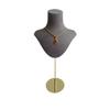 Mannequin Shaped Necklace Showcase Stand Stylish Portrait Model Jewelry Holder Tabletop Neckchain Pendant Display Rack
