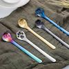 1PC Creative Cute Cat Claw Stainless Steel Spoon Hollow for Ice Cream Coffee Tea Dessert Spoon Kitchen Tableware Accessories