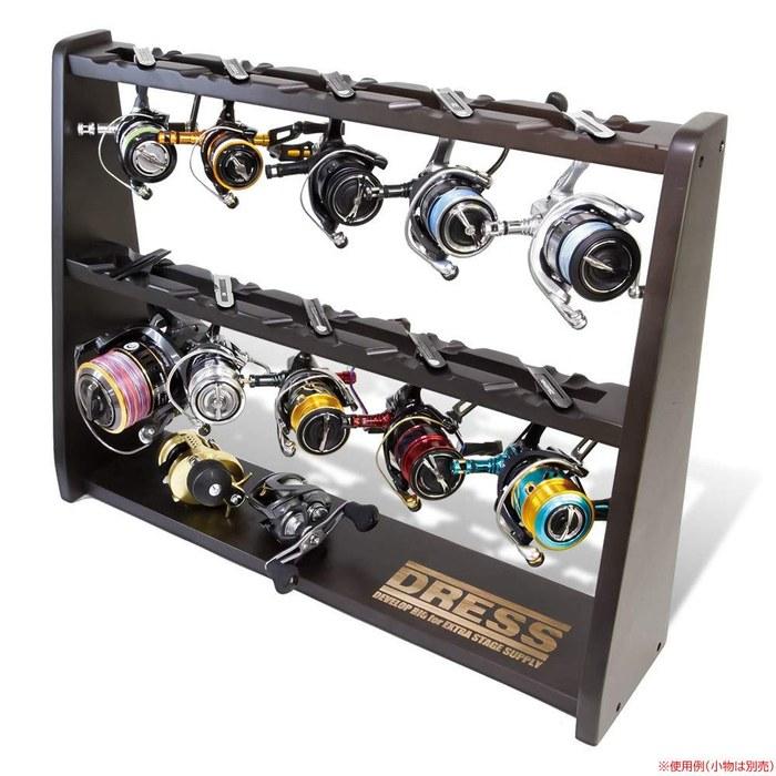 DRESS Reel Display Stand Spinning Reel (10 Capacity)