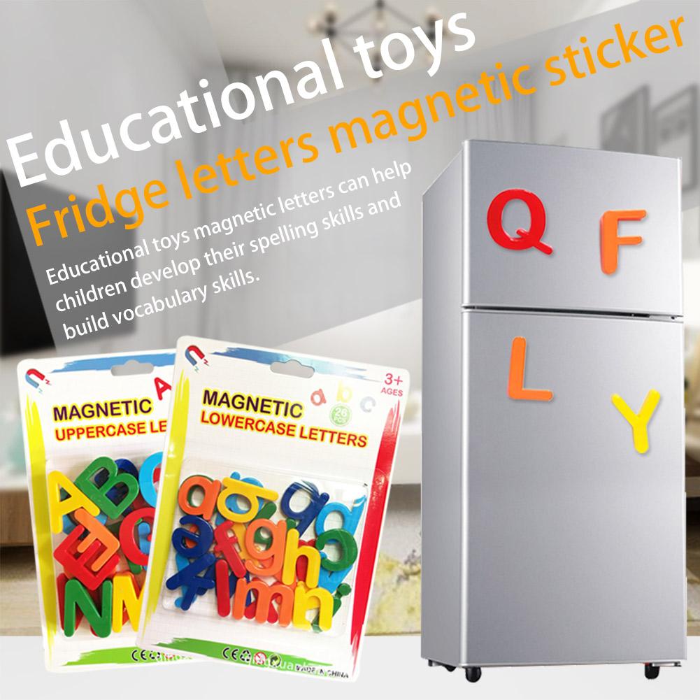 Abc 123 Magnetic Letters Numbers Fridge Magnets Early Learning Educational Toy Uppercase Lowercase Math Training Kit Home